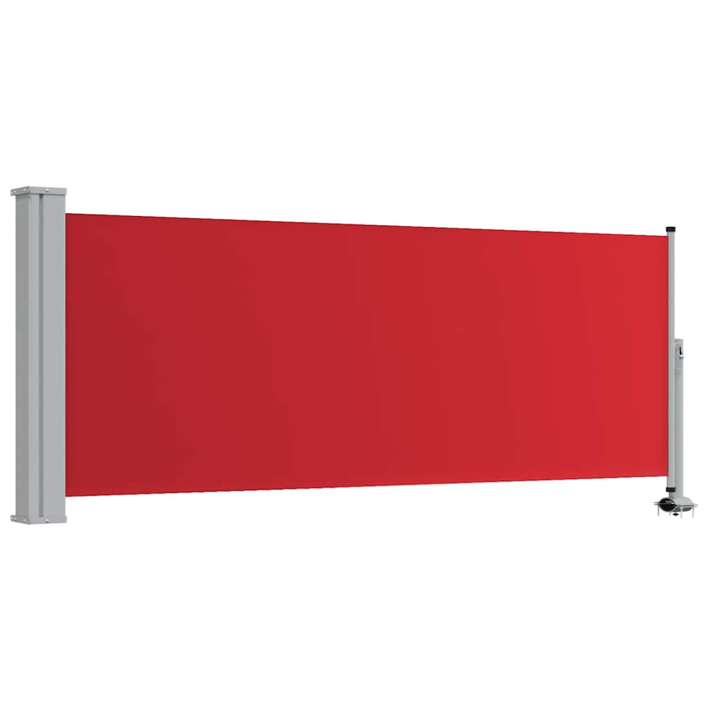 Patio Retractable Side Awning 100x300 cm Red