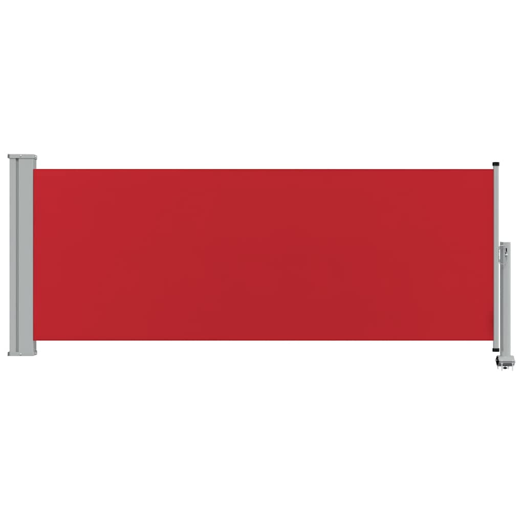 Patio Retractable Side Awning 100x300 cm Red