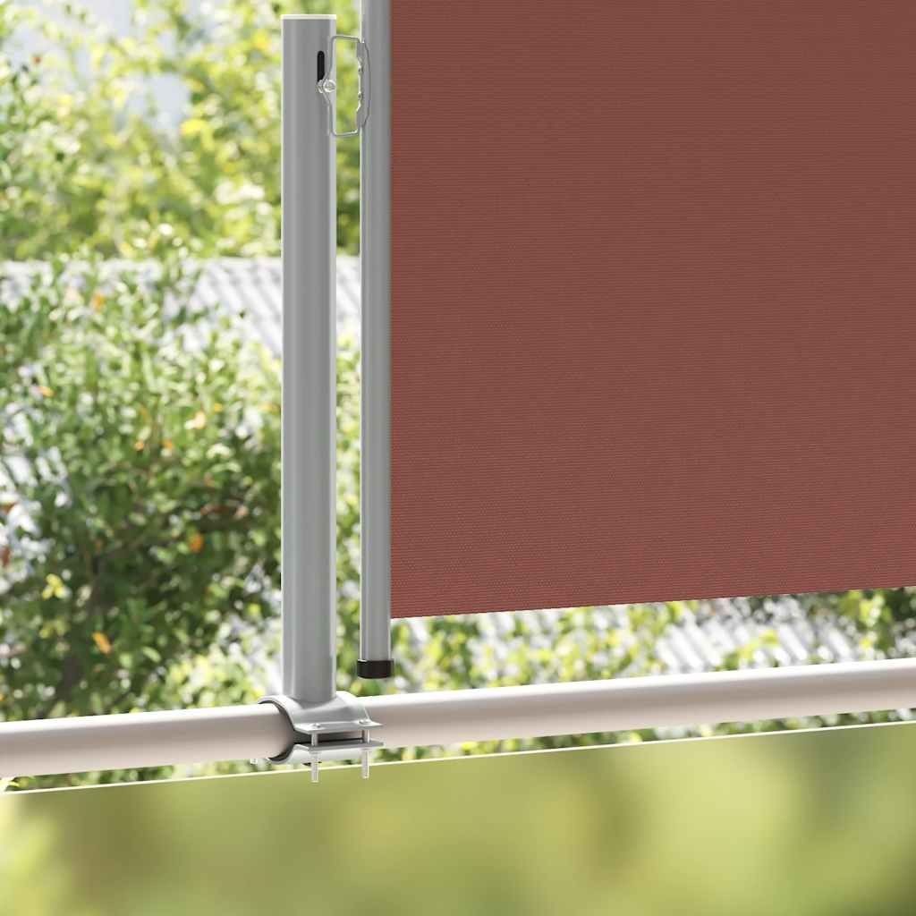 Patio Retractable Side Awning 120x300 cm Brown