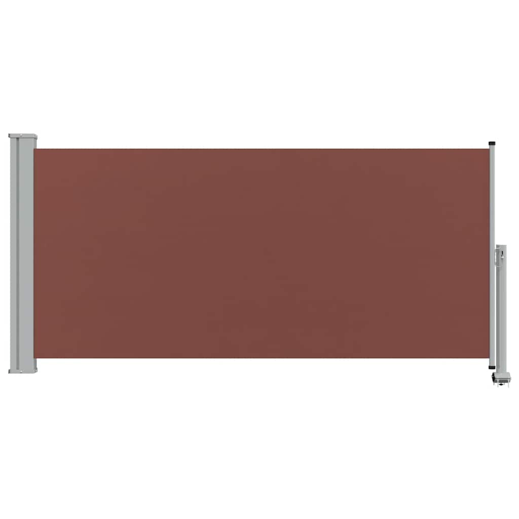 Patio Retractable Side Awning 120x300 cm Brown