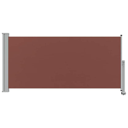 Patio Retractable Side Awning 120x300 cm Brown