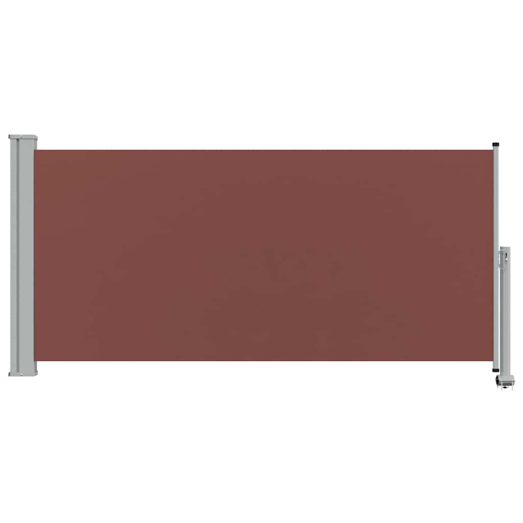 48343 vidaXL Patio Retractable Side Awning 120x300 cm Brown