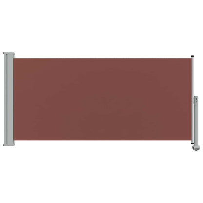 48343 vidaXL Patio Retractable Side Awning 120x300 cm Brown