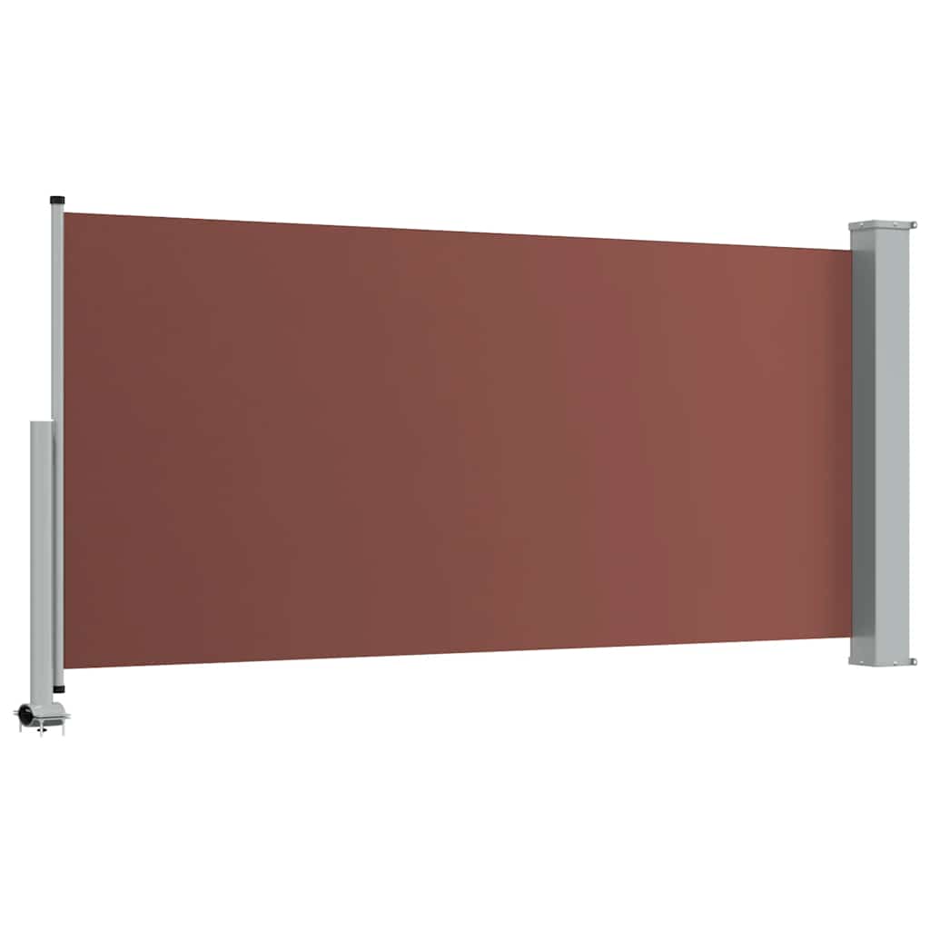 Patio Retractable Side Awning 120x300 cm Brown