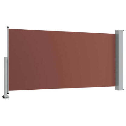 48343 vidaXL Patio Retractable Side Awning 120x300 cm Brown