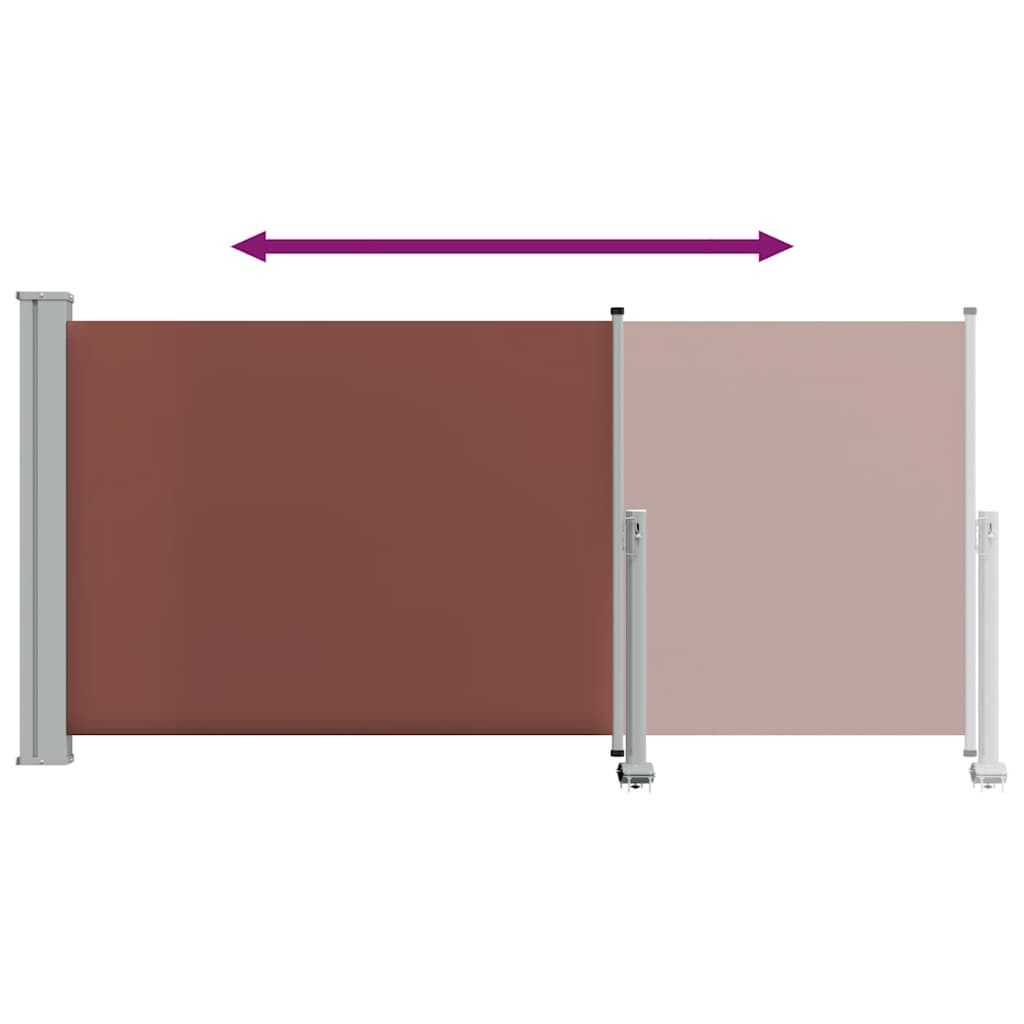 Side Awning | Brown screen, Grey stand