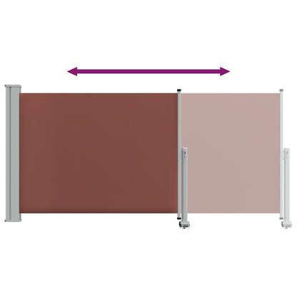 Side Awning | Brown screen, Grey stand