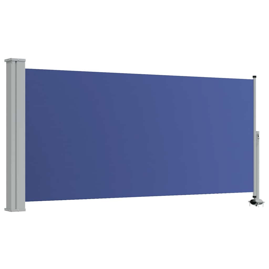 Patio Retractable Side Awning 120x300 cm Blue
