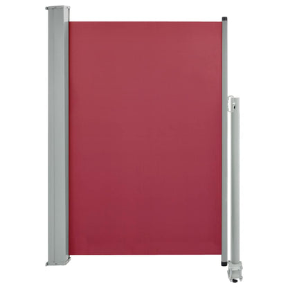 Patio Retractable Side Awning 120x300 cm Red
