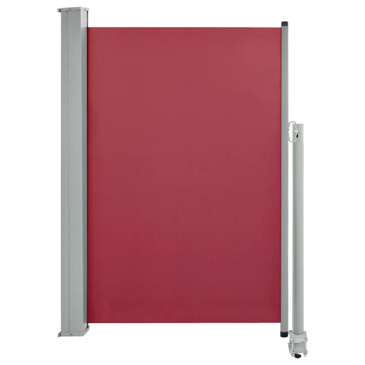 Patio Retractable Side Awning 120x300 cm Red
