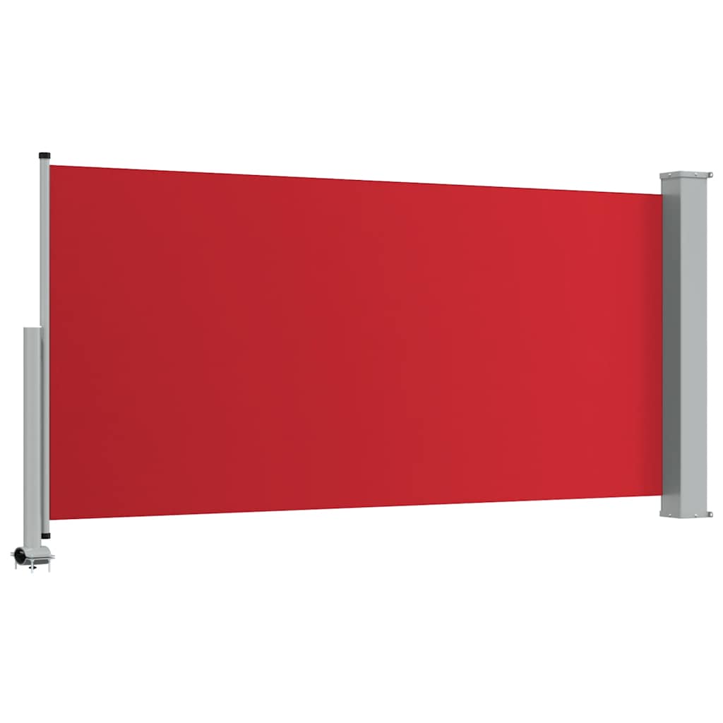 Patio Retractable Side Awning 120x300 cm Red