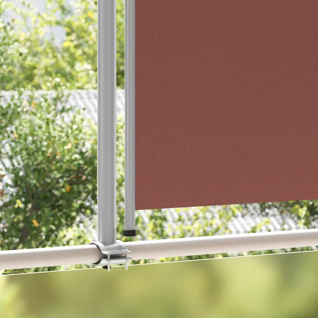 Patio Retractable Side Awning 140 x 300 cm Brown