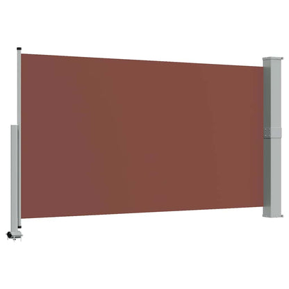 Patio Retractable Side Awning 140 x 300 cm Brown