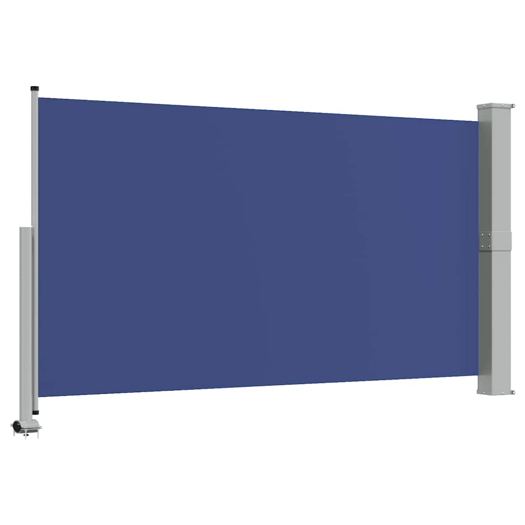 Patio Retractable Side Awning 140 x 300 cm Blue