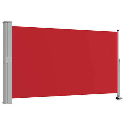 Patio Retractable Side Awning 140 x 300 cm Red