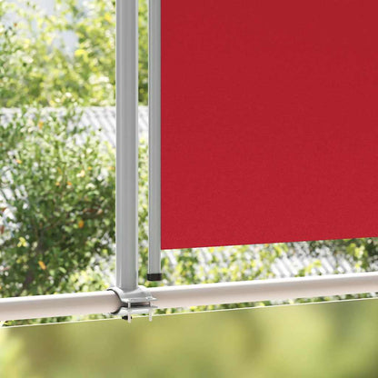 Patio Retractable Side Awning 140 x 300 cm Red