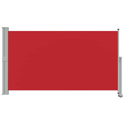 Patio Retractable Side Awning 140 x 300 cm Red