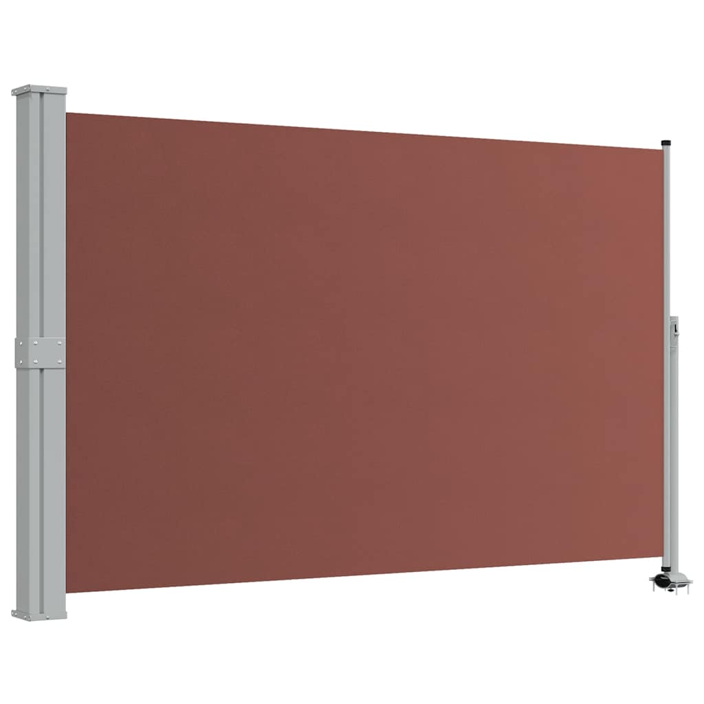 Patio Retractable Side Awning 160x300 cm Brown