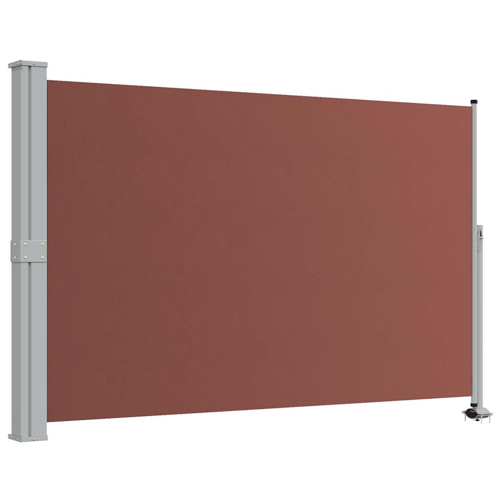 Patio Retractable Side Awning 160x300 cm Brown