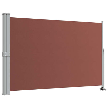 Patio Retractable Side Awning 160x300 cm Brown
