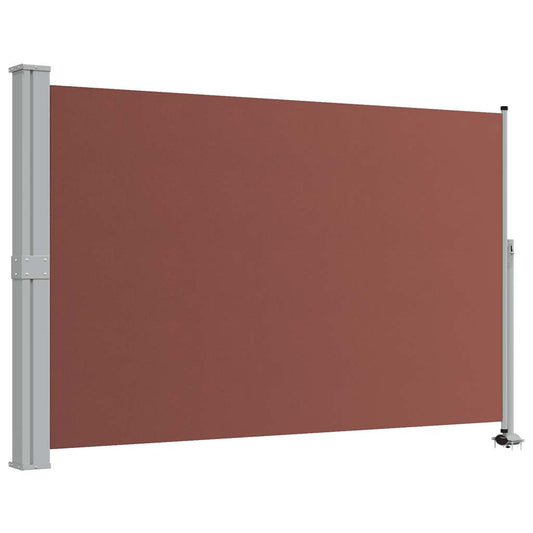 Patio Retractable Side Awning 160x300 cm Brown