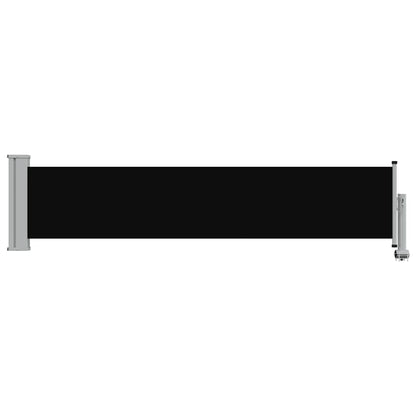 Patio Retractable Side Awning 60x300 cm Black