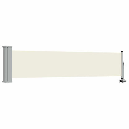 Patio Retractable Side Awning 60x300 cm Cream