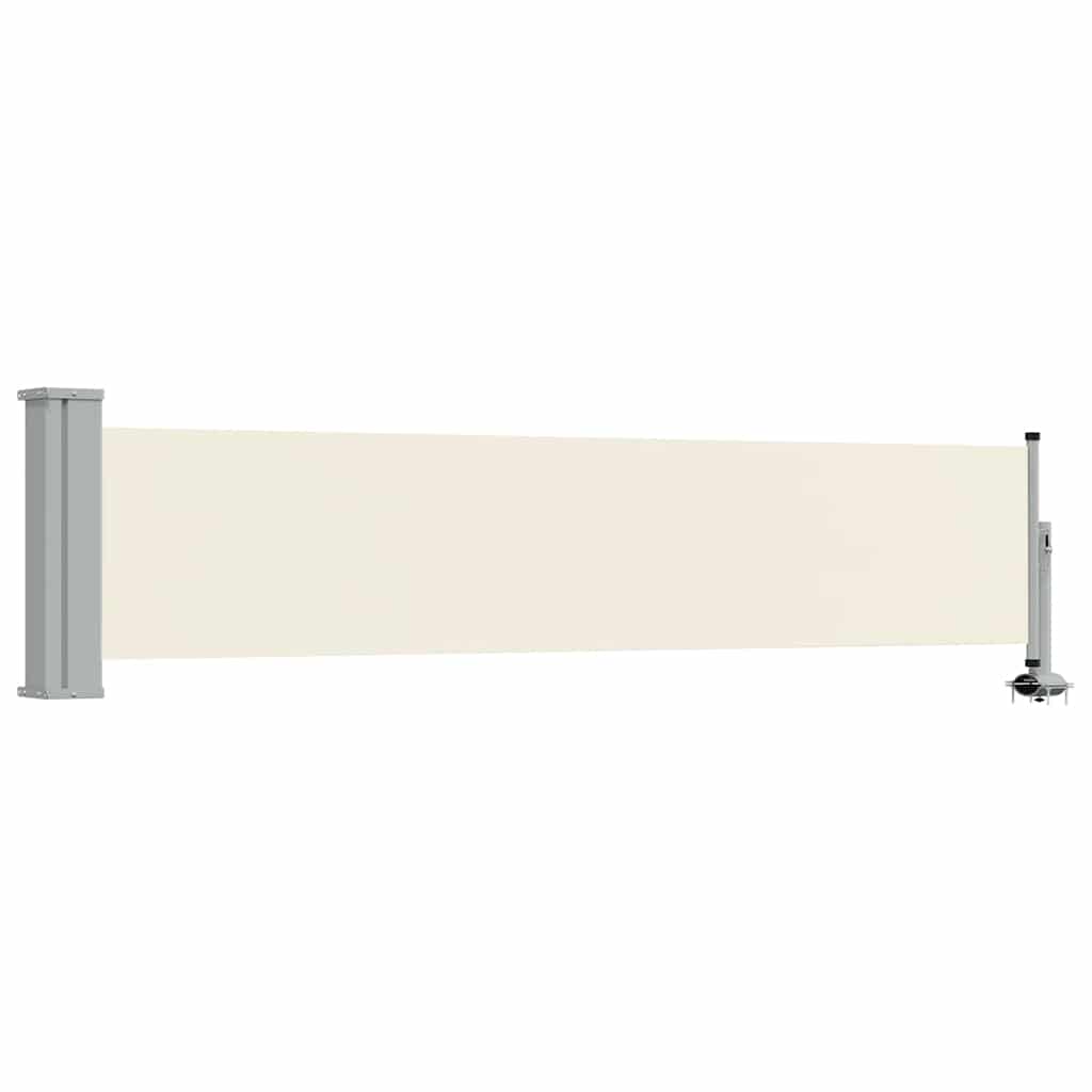 Patio Retractable Side Awning 60x300 cm Cream