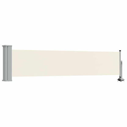 Patio Retractable Side Awning 60x300 cm Cream