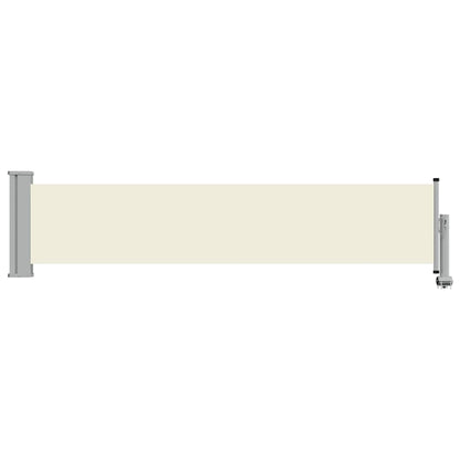 Patio Retractable Side Awning 60x300 cm Cream