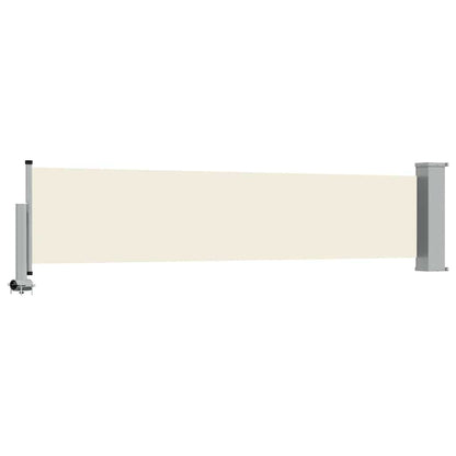 Patio Retractable Side Awning 60x300 cm Cream