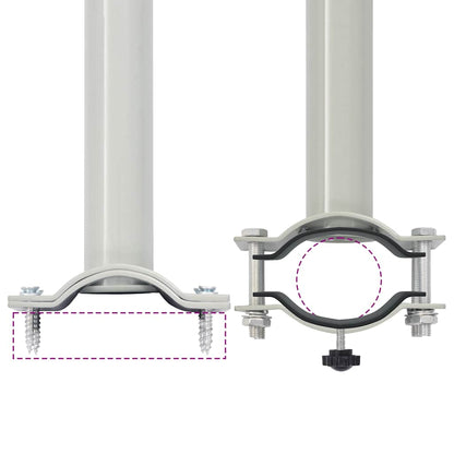 Patio Retractable Side Awning 60x300 cm Cream