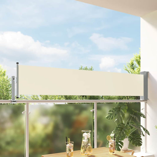 Patio Retractable Side Awning 60x300 cm Cream