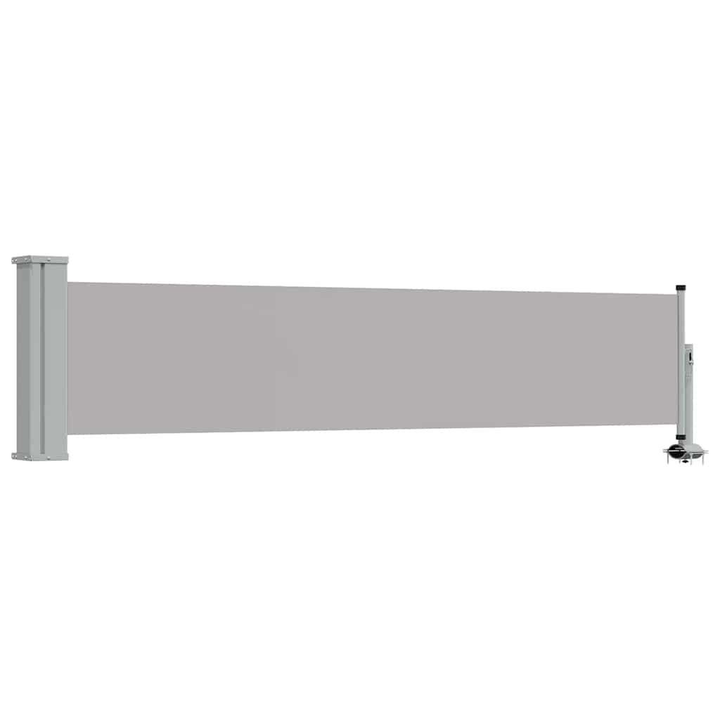 Patio Retractable Side Awning 60x300 cm Grey