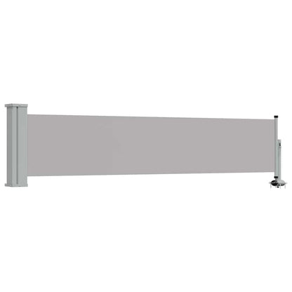Patio Retractable Side Awning 60x300 cm Grey