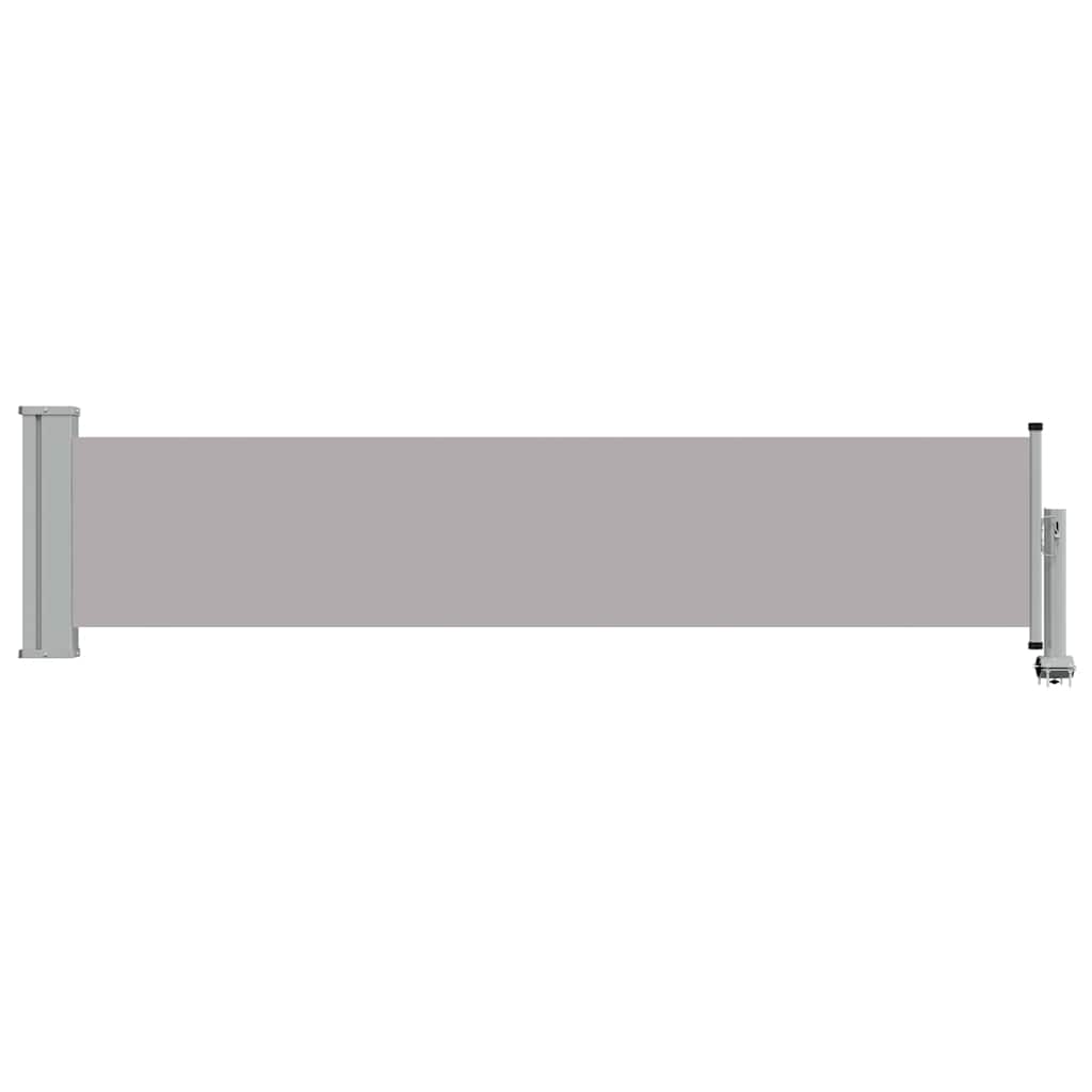 Patio Retractable Side Awning 60x300 cm Grey
