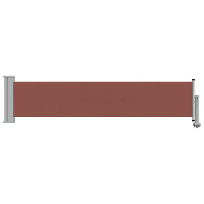 Patio Retractable Side Awning 60x300 cm Brown