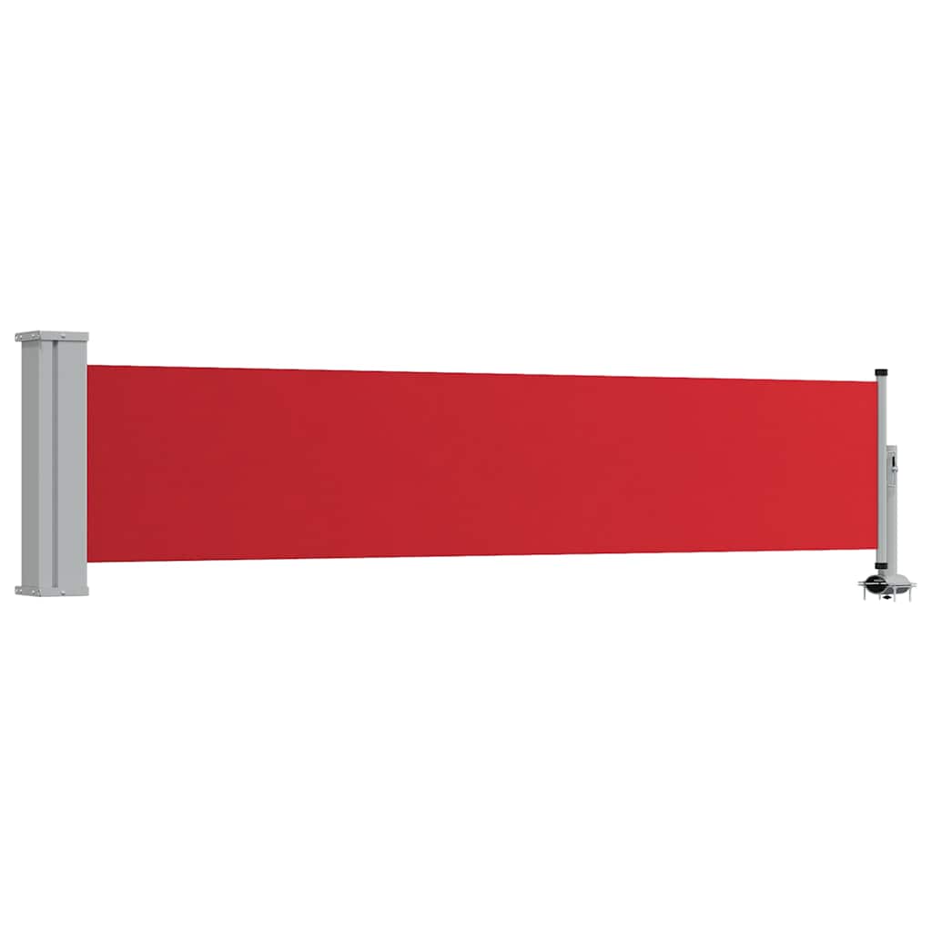 Patio Retractable Side Awning 60x300 cm Red