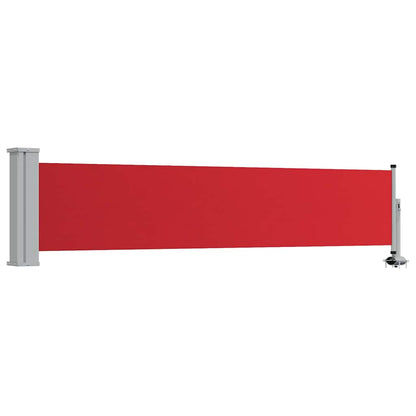 Patio Retractable Side Awning 60x300 cm Red