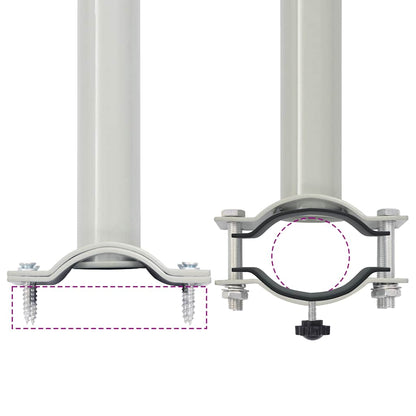 Patio Retractable Side Awning 80x300 cm Black