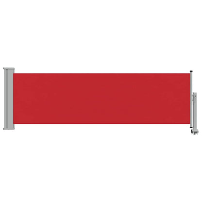 Patio Retractable Side Awning 80x300 cm Red