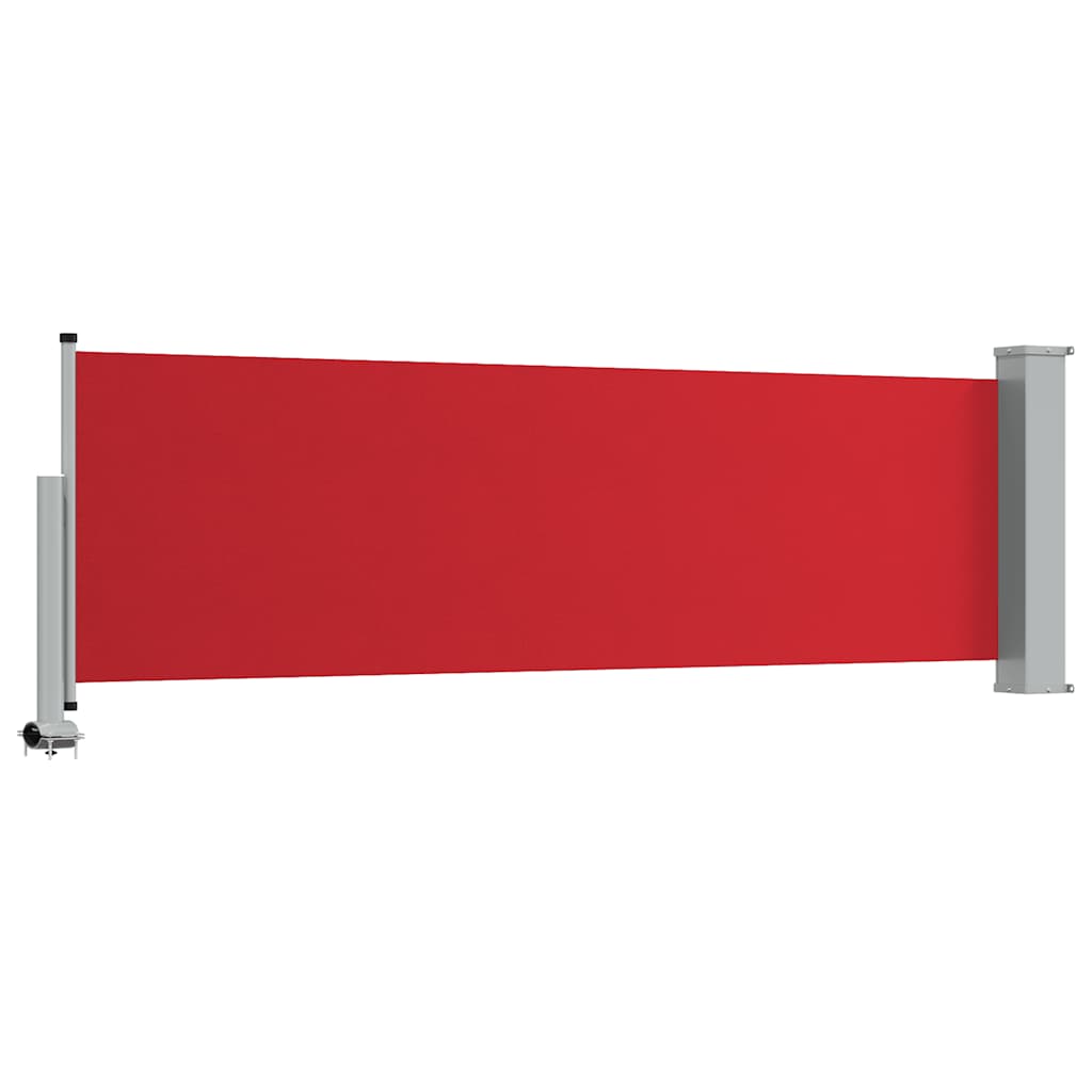 Patio Retractable Side Awning 80x300 cm Red