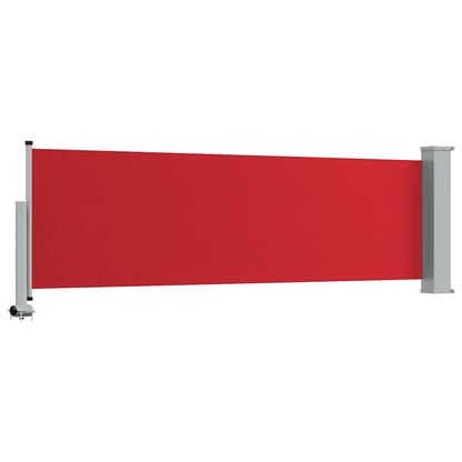 Patio Retractable Side Awning 80x300 cm Red