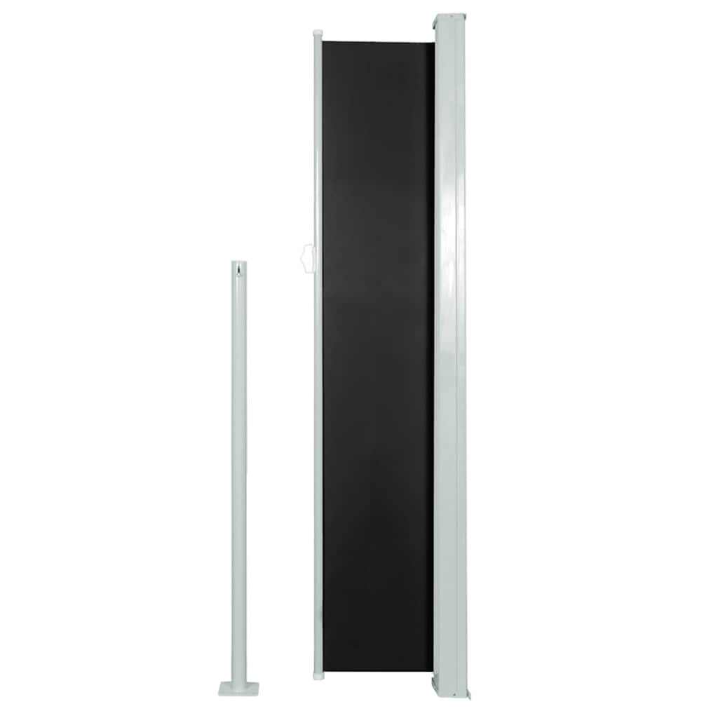 Patio Retractable Side Awning 170x300 cm Black
