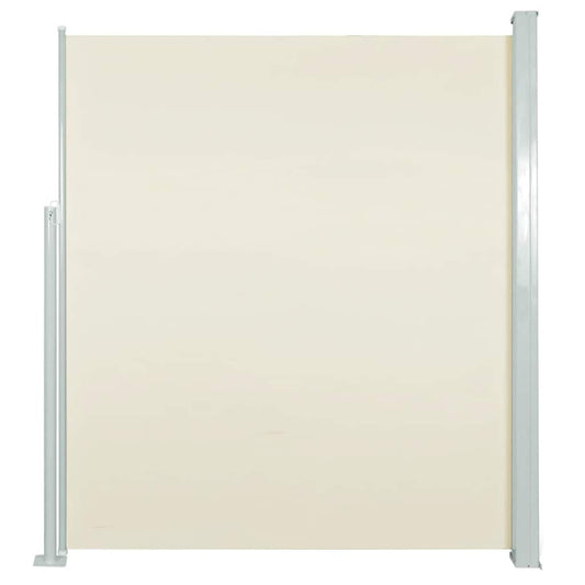 Side Awning | Cream fabric with grey steel cover