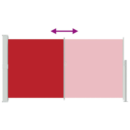 Patio Retractable Side Awning 170x300 cm Red