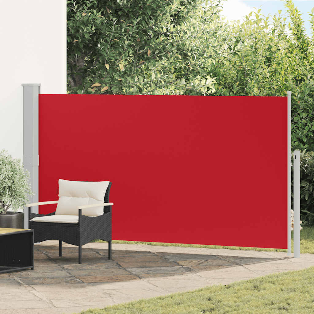 Patio Retractable Side Awning 170x300 cm Red