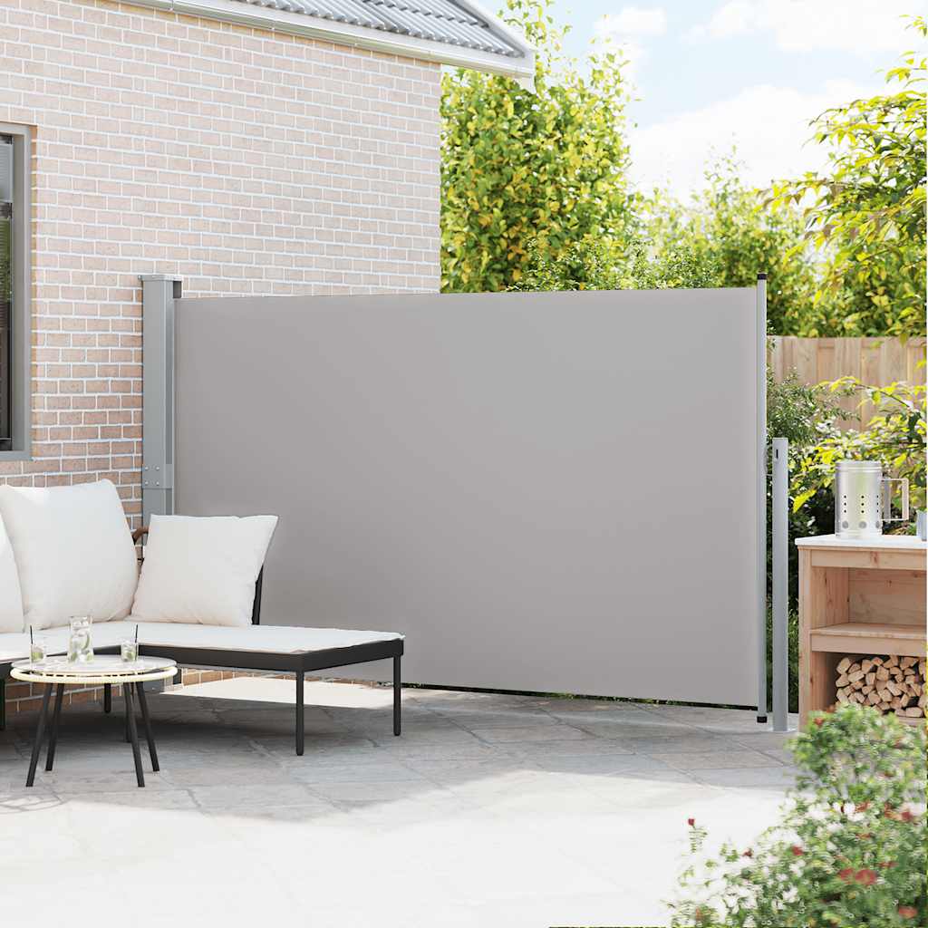 Patio Retractable Side Awning 170x300 cm Grey