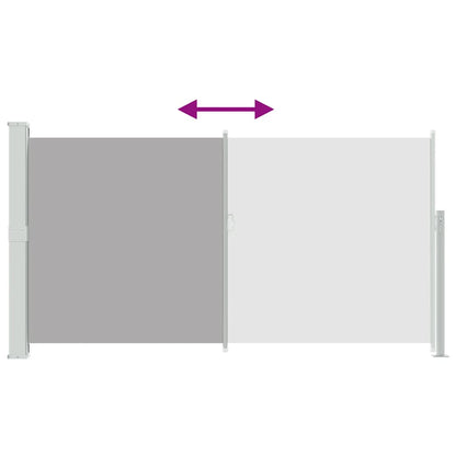 Patio Retractable Side Awning 170x300 cm Grey