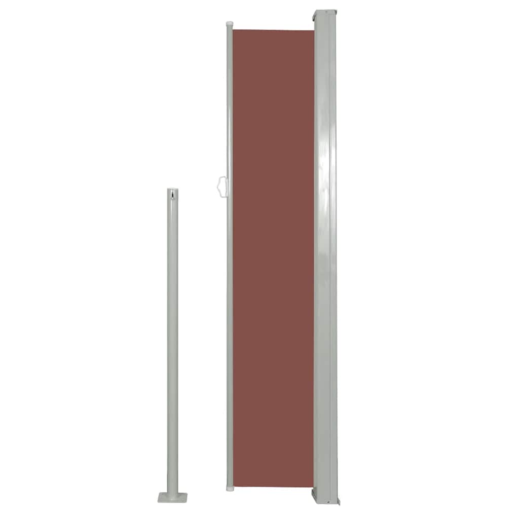 Patio Retractable Side Awning 170x300 cm Brown